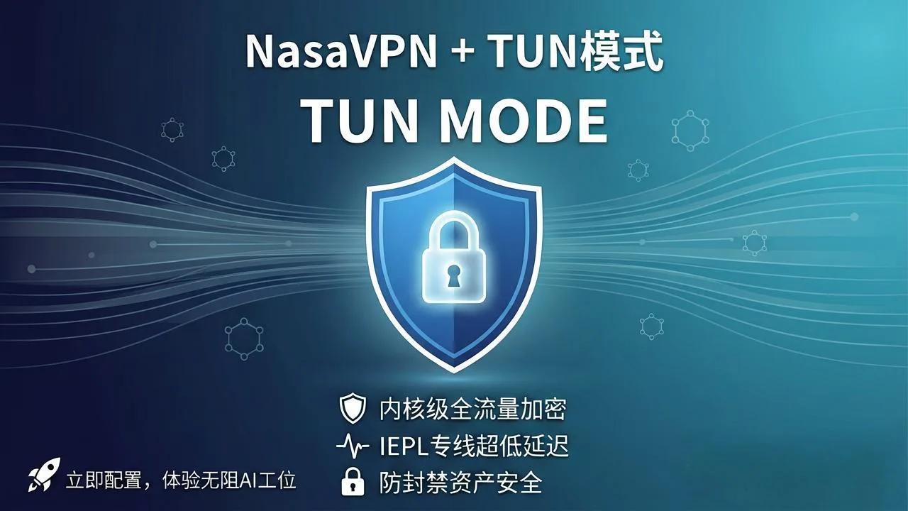 终结 Layer 7 伪装者：为什么顶尖 AI 研发全面强制启用 NasaVPN 内核级 TUN 模式？ - NasaVPN