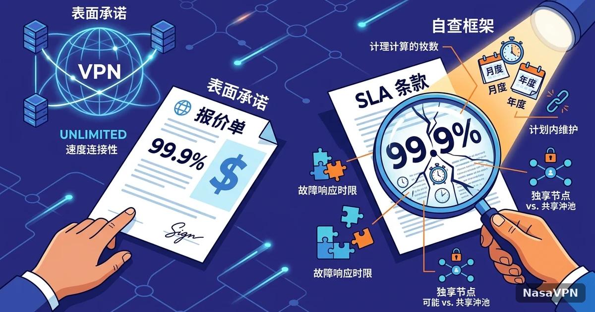 企业采购 VPN 前必看:SLA 条款里最容易被忽略的几项 - 那啥VPN（NasaVPN）