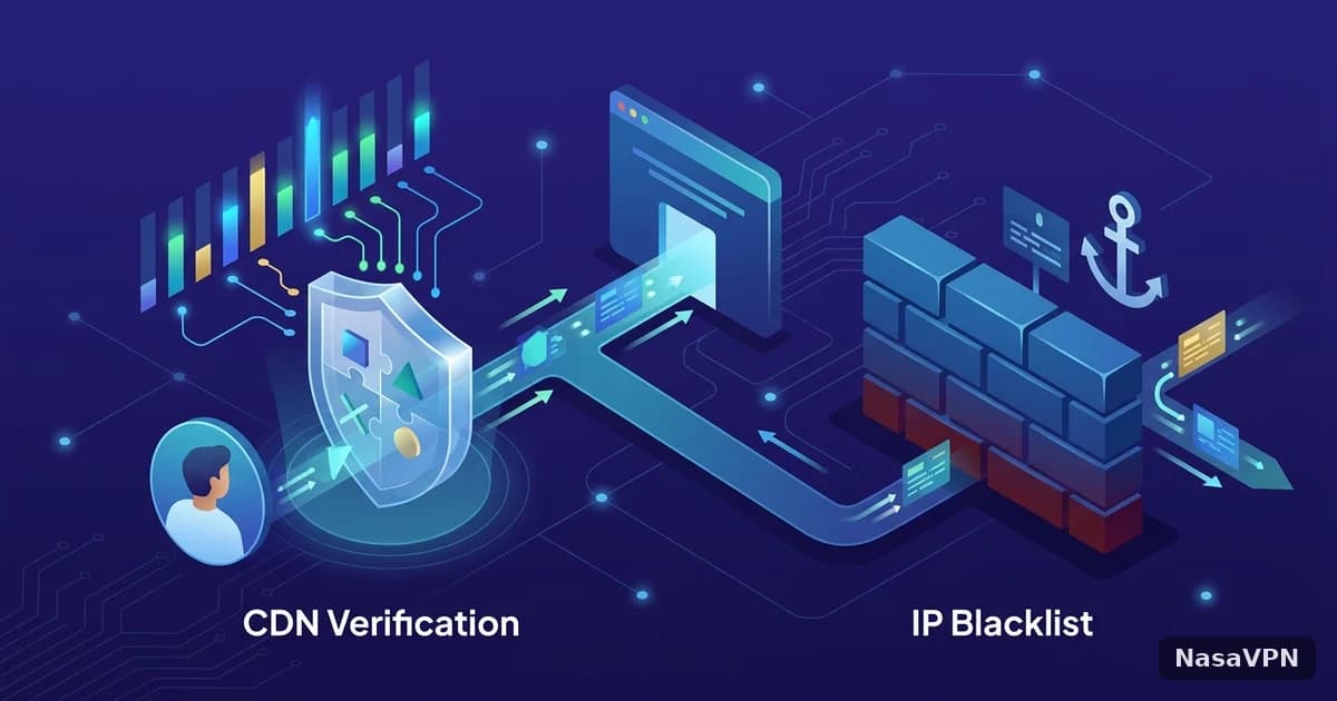 网站总弹CDN人机验证？独享IP与IP黑名单封禁的机制区别 - 那啥VPN（NasaVPN）