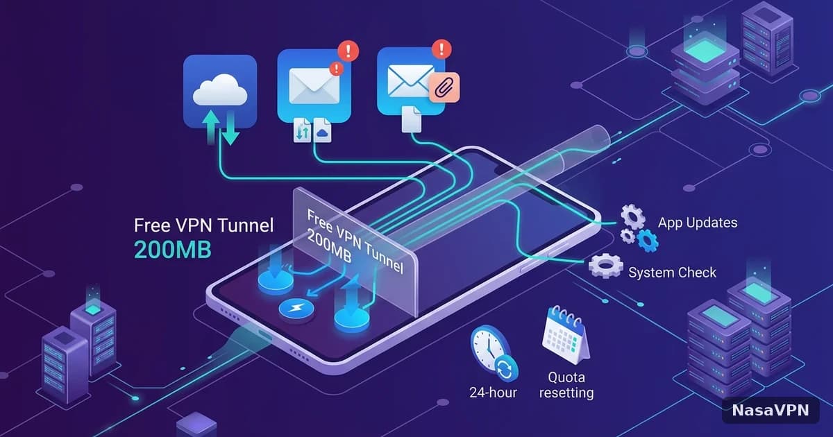 免费VPN每天200MB用着用着就没了?3个容易被忽略的消耗陷阱 - NasaVPN